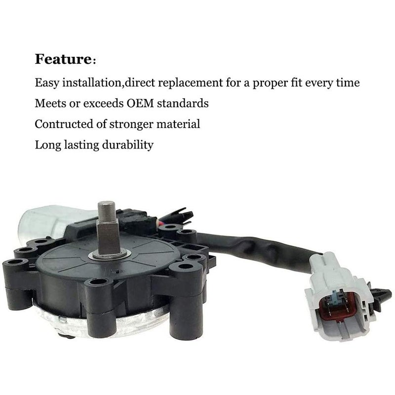 Syconeer Power Window Lift Motor Front Left Driver Side for 2004-2014 Nissan Titan 2004 Nissan Pathfinder Armada 2005-2014 Nissan Armada 2004-2011 Infiniti QX56 Replace OE 80731-ZT01A 80731-9FJ0A - Image 3